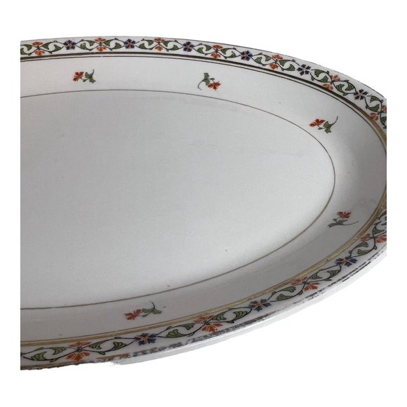 Vintage John Haddock Sons Royal Vitreous England Small Serving Tray Platter 11.5 - Picture 7 of 9